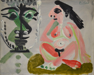 Tête d'homme et nu assis, 1964