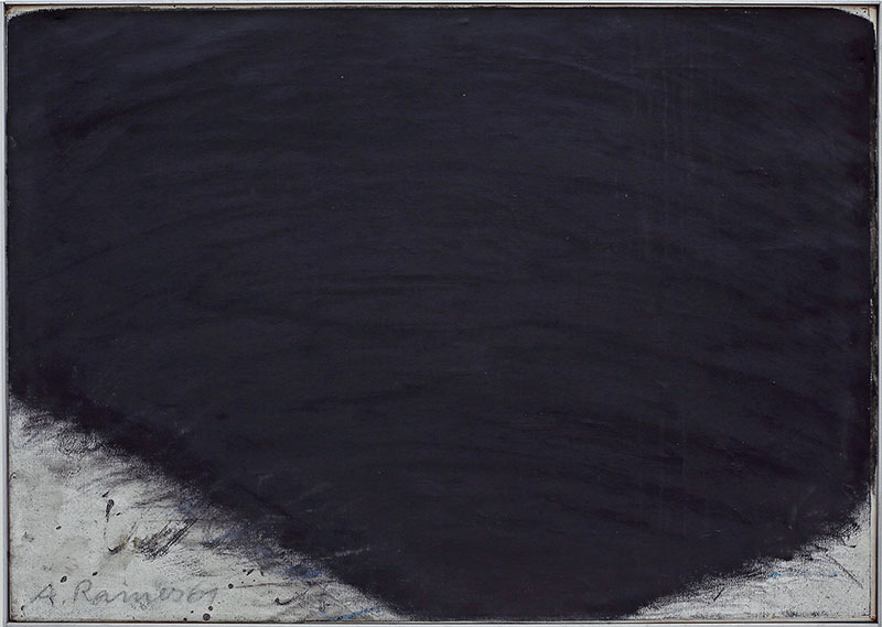 Übermalung, schwarz weiss, 1961