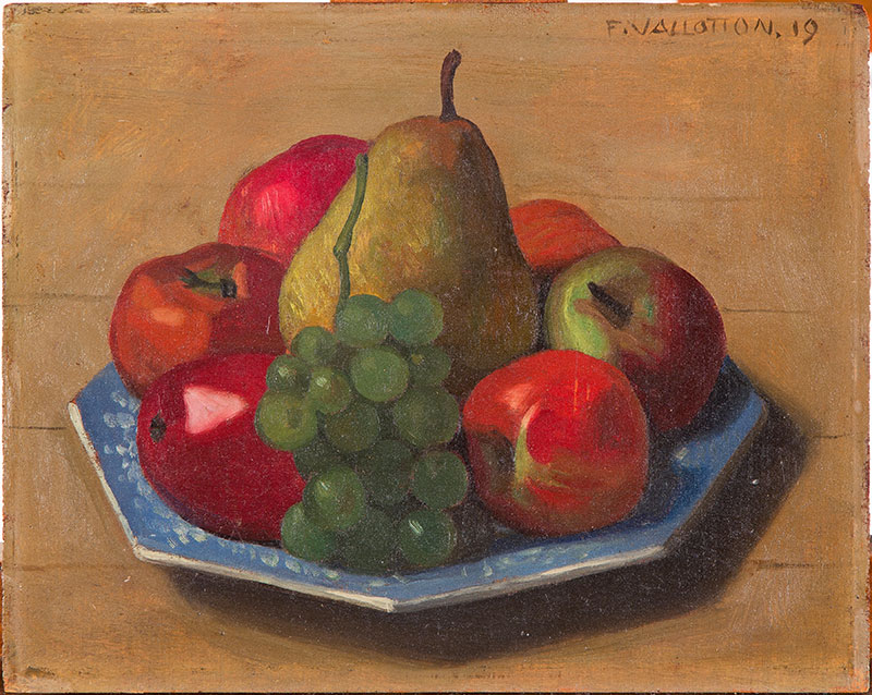 Nature morte - Fruits dans une assiette à pans coupés, 1919
